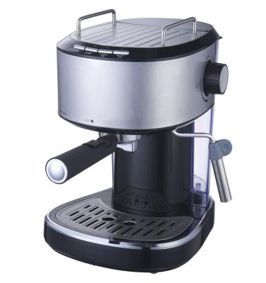 China Durable Hotel Household 15bar Semi-automatic Coffee Machine 800W Milk Frother Integrated Coffee Maker for sale