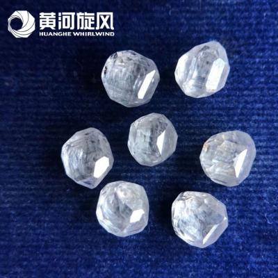 China Man made synthetic lab grown created B grade VS SI rough diamond/hpht labgrown rough diamond for sale