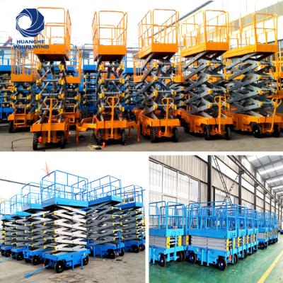 China 2 Person 6m Construction Scissor Lift Obile Electric Man Lift for sale