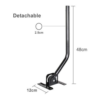 China Iron DGTF--RF 650082 Universal Adjustable Rotating High Definition Outdoor Roof J Mount Satellite Antenna Bracket for sale