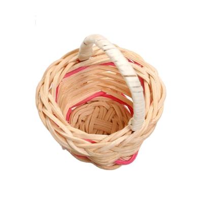 China Other DGTF--ZL 650081 Wicker Bamboo Willow Basket With Handle Home Decor Pieces Basket for sale