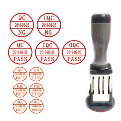 China Plastic DGTF--YZ 650075 Round Name QC QA IQC OQC IPQC Small Pass Inspection Qualified Quality Inspection Photosensitive Integral Seal for sale