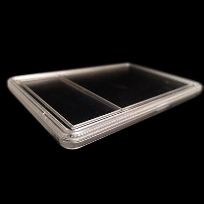 China DGTF Business Card--TCS 652207 Frosted Clear Acrylic Flat Solid Sides Hold Card In Place In Trading Card Slab Stamp Box for sale