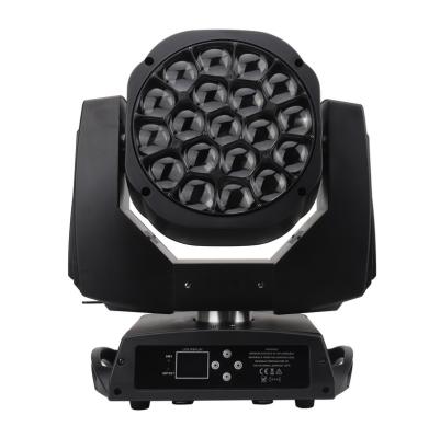 China Easy Installation 19 Pcs Bee Eye Moving Head 19x15w RGBW Stage Light Led Zoom Wash Light for sale