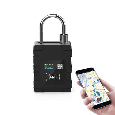 China Fleet Management IoT GPS Anti-theft Smart Electronic Lock Padlock Solution with Platform and APP for sale