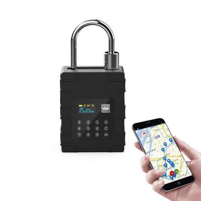 China Car Truck Logisctics Shipping Transport Tracking Ble Lock Padlock With Gps GPS Smart Electronic Lock for sale