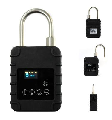 China Shipping car truck logisctics transportation tracking factory electronic timer padlock lock e bike gps lock for sale