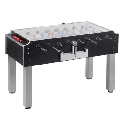 China Small size iron system 2022 hot sale table top OEM glass custom foosball table for sale