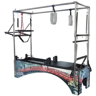 China Combo bodybuilding studio reformer with a trapeze tower table body balance pilates reformer 2350*685*530 for sale