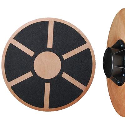 China Steelworker Non-Slip Wobble Core Wood Trainer with 360 Rotation for Stability Training Balance Wood Board for sale