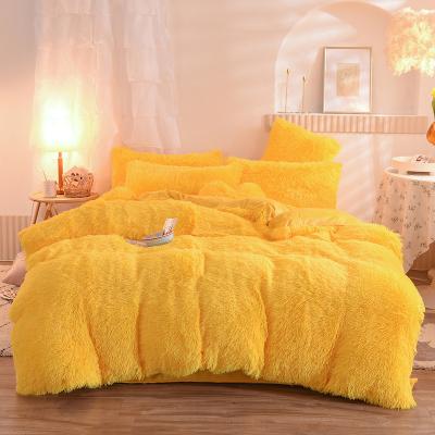 China Good quality printing new four-piece mink bedding set for sale