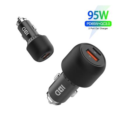 China QC Factory IBD Mini Car 65W Mini USB Car 65W USB Charger Car Charger For Mobile Phone Car USB C Charger for sale