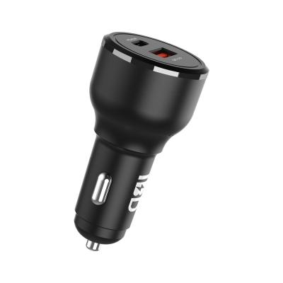 China Compact Type C Car Charger PD Mobile Phone 30W 2-Port USB C Charger for sale