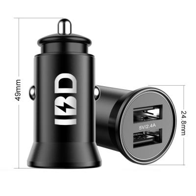 China CE/Rosh/FCC Cell Phone USB Car Charger 2 Port Mobile Phone Charger 2 Port Smart IC USB Fast Car Charger for sale