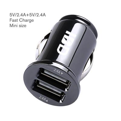 China Mobile Phone Consumer Electronics Micro Dual Usb Car Charger 2.4a Car Vehicle Charger For Mobile for sale