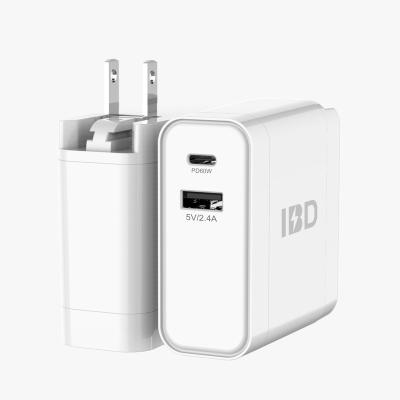 China Usb Wall Charger 2 Port IBD Usb Wall Charger 2 Port 60W Wall Mount Charger High Capacity Usb Wall Charger for sale