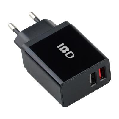 China Mobile Phone OEM Design 24W Dual USB Wall Charger QC3.0 Wall Charger With High Quality for sale