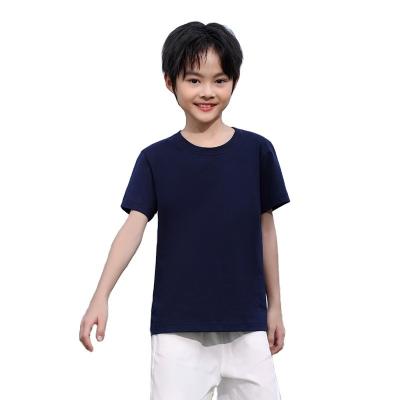 China Good Quality Children T Shirt 100% Cotton Fashion Colors Regular Crew Neck Short Sleeve Summer Thick T-shirt For Boys And Girls for sale