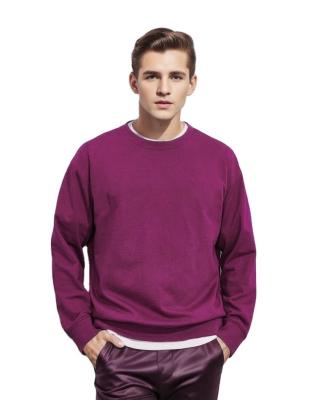 China Fleece Sweatshirt Mock Neck Multi-color Polyester Cotton Pullover Professional Custom LOGO O-neck Men's Women's Sweatshirt for sale