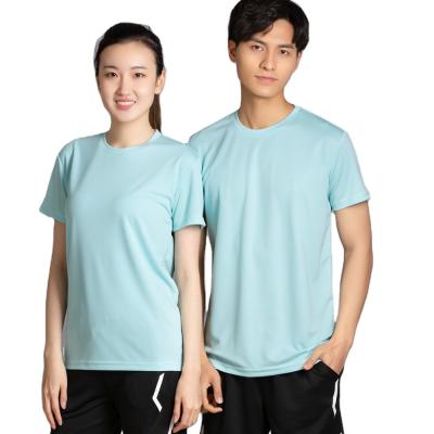 China Wholesale Quick-drying T Shirts In Bulk Active Wear Breathable Unisex T shirts Summer Short Sleeve 100% Polyester Tshirts for sale