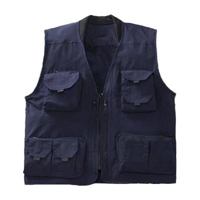 China Sports Waterproof Light Breathable Quick-Drying Comfortable And Convenient Waistcoat Multi Pocket Utility Jacket Fishing Vest for sale