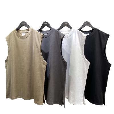 China Men's Sleeveless Tank Top Mens Sports Active Custom Logo Plus Size Boys Blank Gym Tank Top Cotton Vest Summer Fashion Tshirt for sale