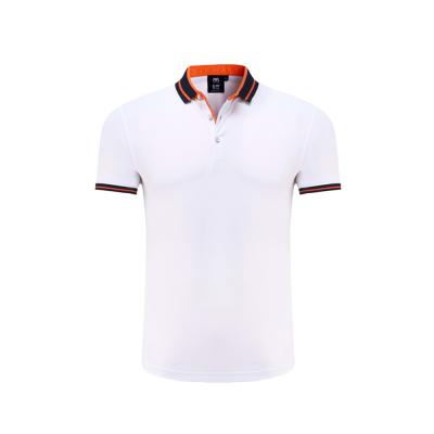 Chine T-shirt à col de contraste de marque personnalisée homme d'affaires Casual élégant à manches courtes T-shirt en coton polyester en lapel pour homme à vendre