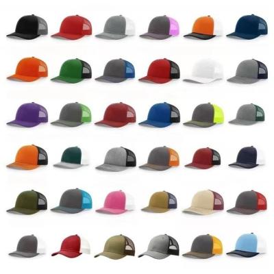 China Customized trucker hat Embroidery printing logo contrast color mesh breathable baseball hat for sale