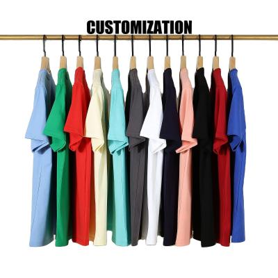 China T-shirt Manufacturer Wholesale Regular Fit Casual T Shirt Thick Weight 240 Gsm 100% Cotton Custom Logo Unisex Summer Tshirt for sale