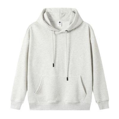 China New Fashion Men Autumn Winter hoodies Street Long Sleeve Loose Solid Color Casual Blouse 85% Cotton Terry Tops White hoodies for sale