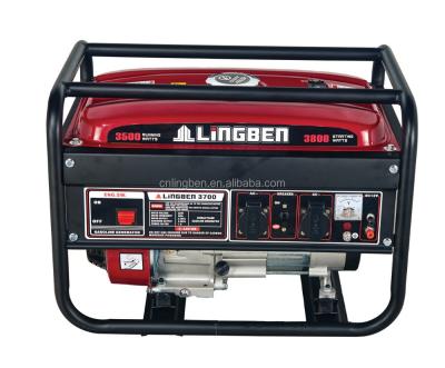 China Lingben China 6.5hp Home Generator Astra Korea Hand Start 220 Volt Portable Generator for sale