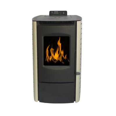 China Modern 6KW Biomass Hot Air Wood Pellet Portable Stove for sale