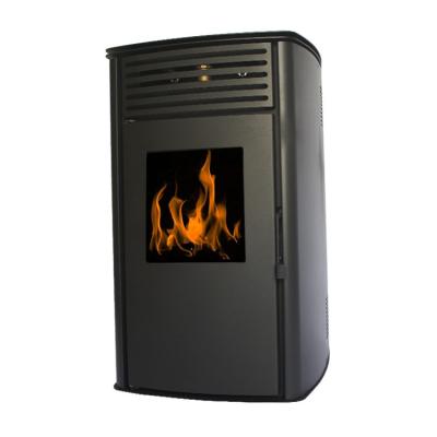 China Hot Selling Modern High Quality Biomass 20kw Black Hydraulic Pellet Stove With A Heating Core for sale