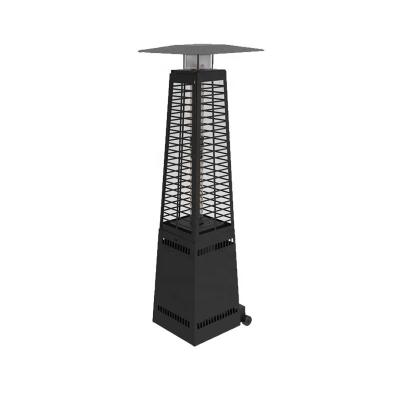 China Stocked Industrial Patio Heater Flame China Pyramid Patio Heater Gas Outdoor Tabletop Heater for sale