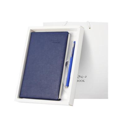 China Easy Writing Maker A5 Gift Box Notebook Customized Creative PU Leather Business Office Notebook Set Customized Logo for sale