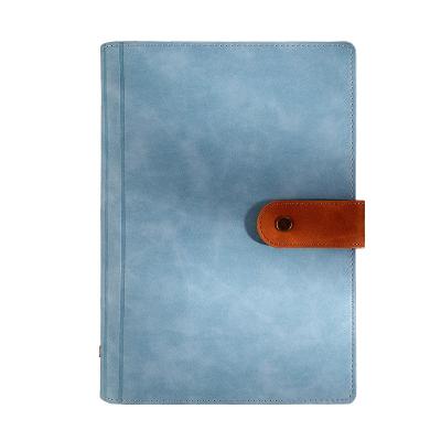 China Creative Direct Selling A5/B5/A4 Business Button Account Book Manual Diary Notebook Magnetic Loose-leaf Notebook Maker Diary for sale