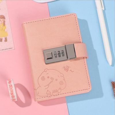 China Primary Secondary School Students Diary Notebook Customization OEM And Hardcover Book Customized Password Gift Common Portable Book Children for sale