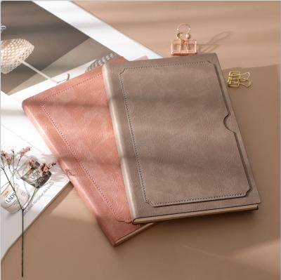 China 2022 new hardcover book wholesale customized PU three discount cover insert bag multifunctional soft leather environmental protection notebook for sale