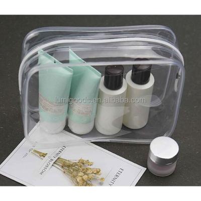 China Wholesale 2021 Folding Transparent PVC Makeup Zipper Cosmetic Bag Zipper Cosmetic Bag for sale