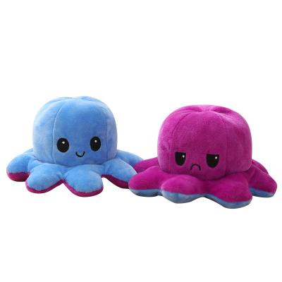 China Cute Fun 2023 Hot Octopus Plush 20cm Reversible Mood Octopus Free Shipping Custom Plush Toy for sale