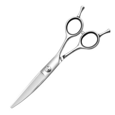 China Double Bearing System Scissor 6 Inch Barber Scissors Hair Professional Sharp Smooth Cutting Hairdressing Curved Scissors Stainless Steel VG10 for sale