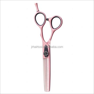 China Adjustable Bearing System Scissor Pink Titanium Coating Barber Scissor  6 inch Thinner Scissors for sale