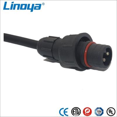 China Door Exit LED Lighting Waterproof Electrical M18 4 Pin Wire Connector Feedthrough Kit for sale