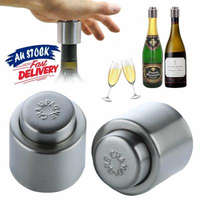 China No Cool Stainless Steel Sealer Bottle Cap Vacuum Sealer For Champagne And Red Wine for sale