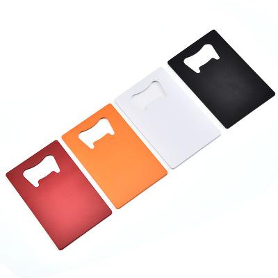 China 4 Colors Metal Credit Card Beer Bottle Business Card Viable Portable Bottle Opener for sale