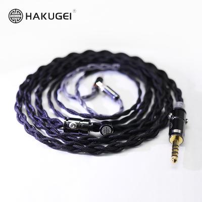 China High End Mixed Stranding Pure Copper Nylon Armor Cable 4.4 Litz Silver and 6NOCC litz 3.5 2.5 0.78 MMCX Earphone Cable for sale