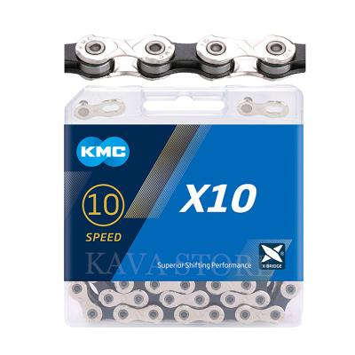 China Wholesale KMC Bike Chain 114L/116L Speed ​​114L/116L Series 10 Speed ​​KMC Road Bike Chain 10 Speed ​​Silver Gold High Quality KMC Bike Chain for sale