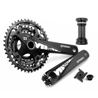 China PROWHEEL Mountain Bikes Mountain Bike Crankset 3*9S 10S 11S 170MM Crank Arm Sprocket 24-32-42T With Bottom Bracket BB MTB Bicycle Crankset for sale