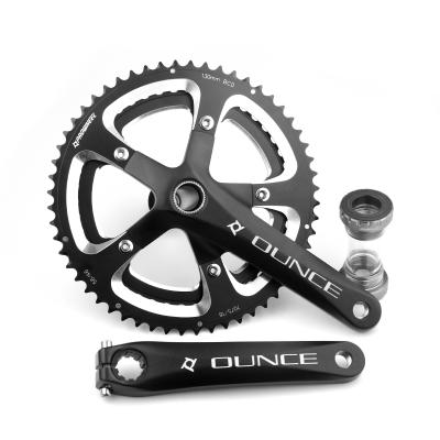 China Road Bikes Prowheel Bicycle Crankset 130BCD 46/56T Times Sprocket 170/172.5mm With Bottom Bracket 2x9/10S Road Bike Crankit Crankset Set for sale