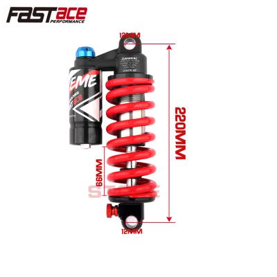 China Wholesale Factory Price Mountain Bikes Mtb Bike Rear Shock Dirt Bike Rear Shocks 220Mm*550Lbs/In for sale